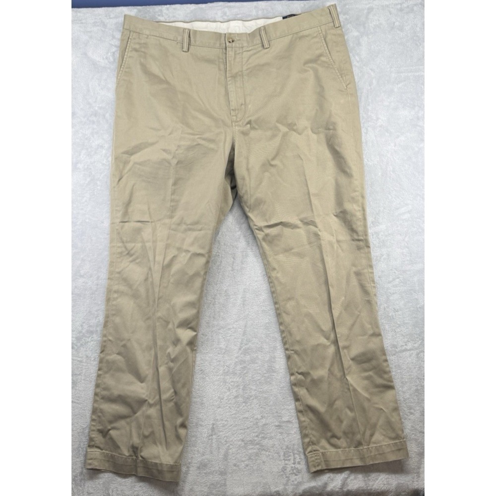 Ralph Lauren Classic Fit The Polo Chino Cotton Twill Beige Pants Men's 42x32
